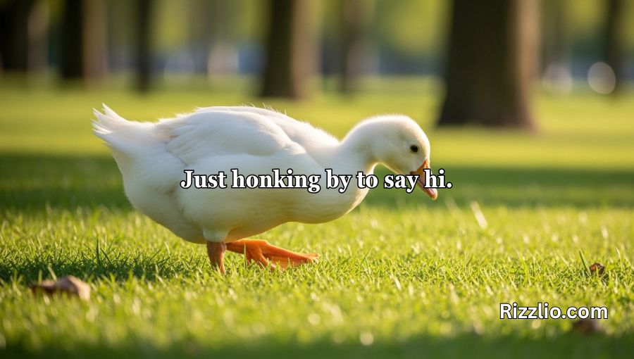 Goose Pickup Lines