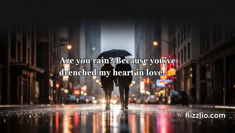 Rain Pickup Lines