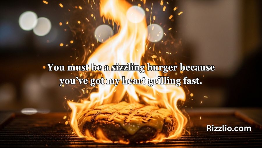 Sizzling Burger Pick-Up Lines
