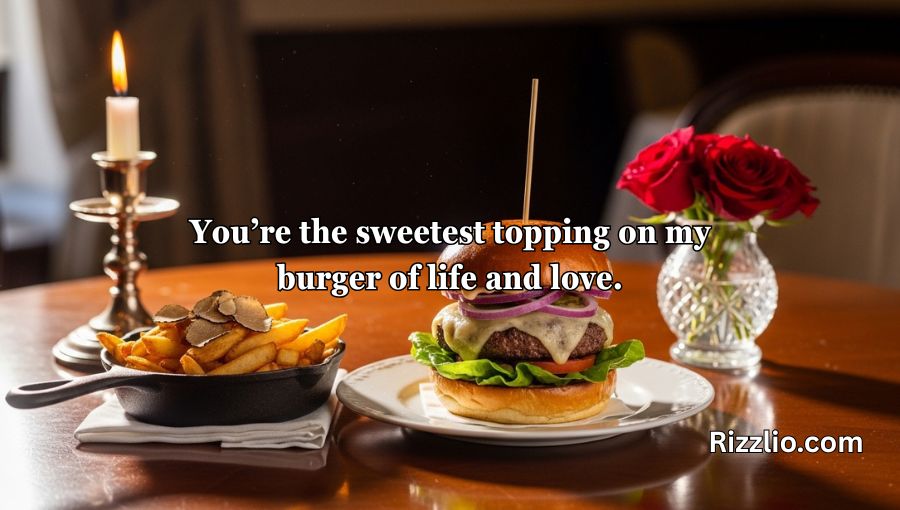 Sizzling Burger Pick-Up Lines
