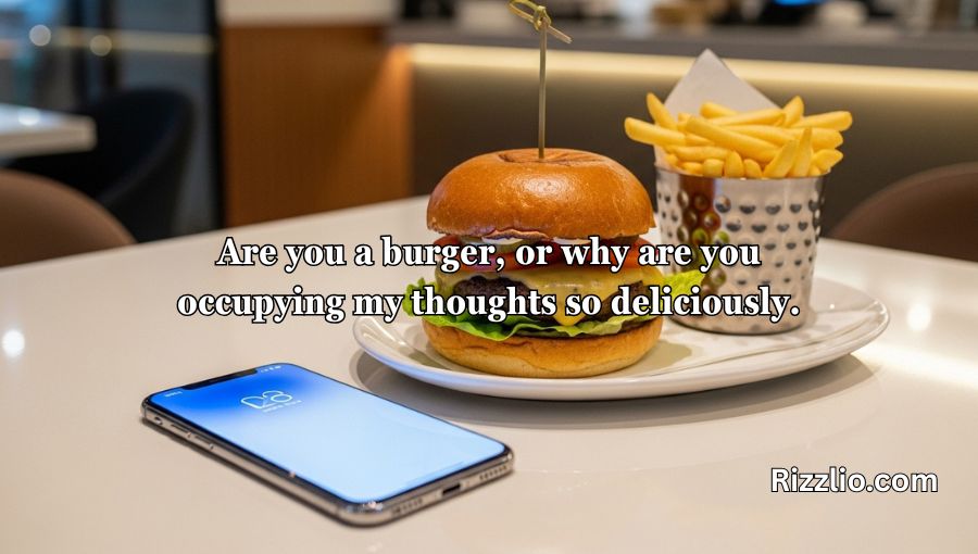 Sizzling Burger Pick-Up Lines