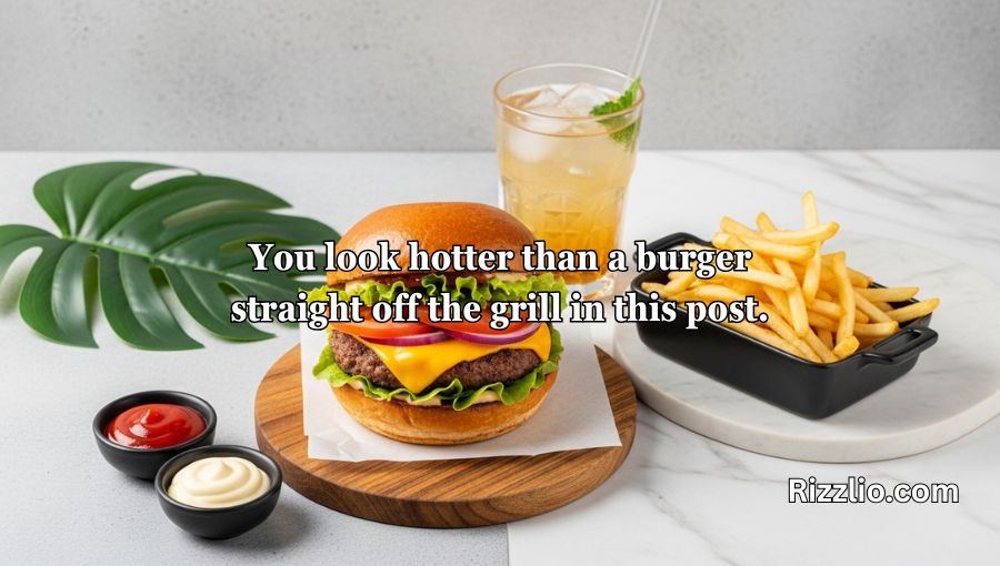 Sizzling Burger Pick-Up Lines