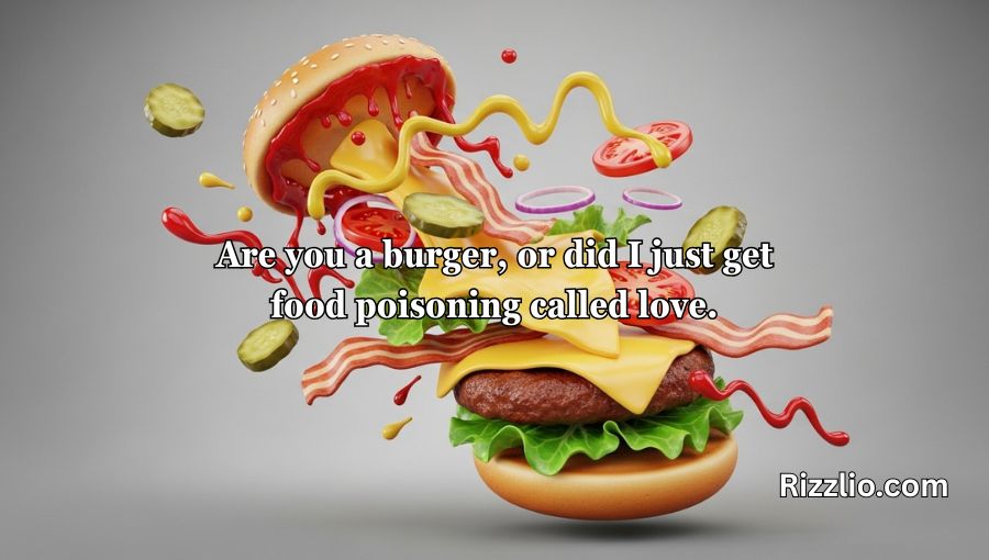 Sizzling Burger Pick-Up Lines