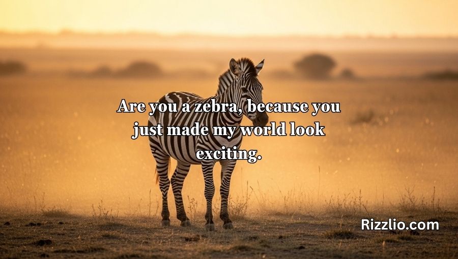 Zebra Pickup Lines