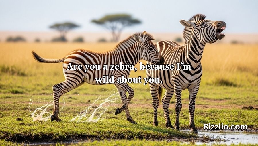 Zebra Pickup Lines