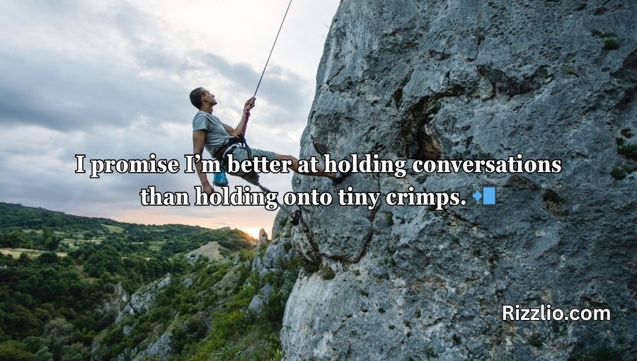 Rock Climbing Pick Up Lines