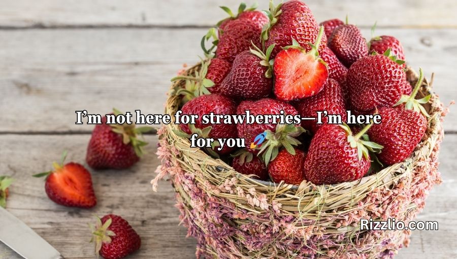 Strawberry Pick Up Lines