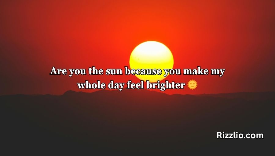 Sun Pick Up Lines