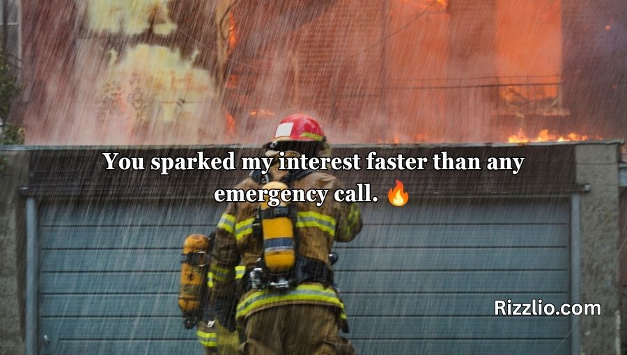 Firefighting Pick Up Lines