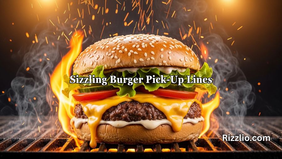 Sizzling Burger Pick-Up Lines