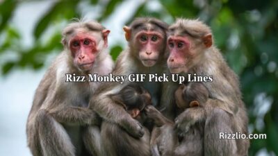 Rizz Monkey GIF Pick Up Lines