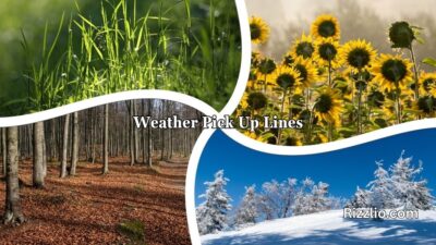 Weather Pick Up Lines